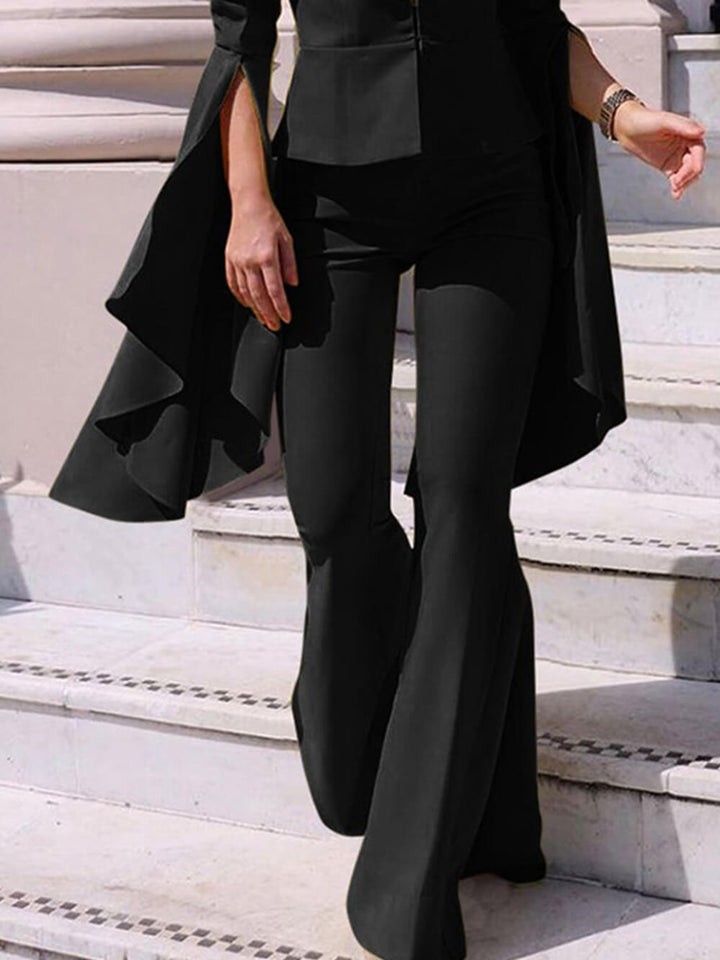 Two Piece Suit Flared Pants