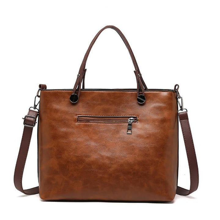 Vintage leather shoulder bag for ladies