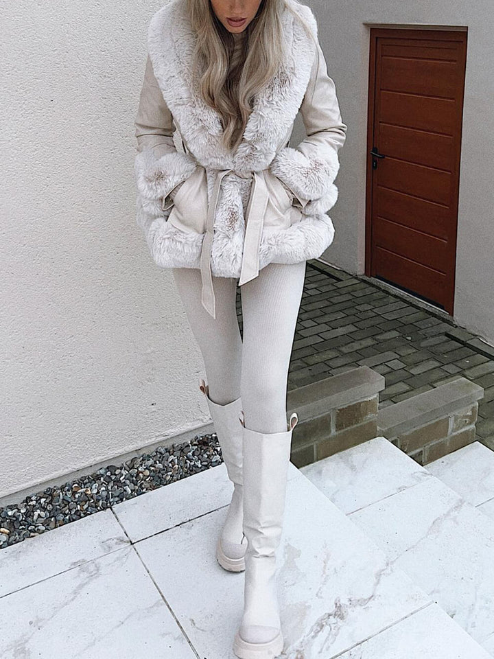 Freya Belted Fur Coat