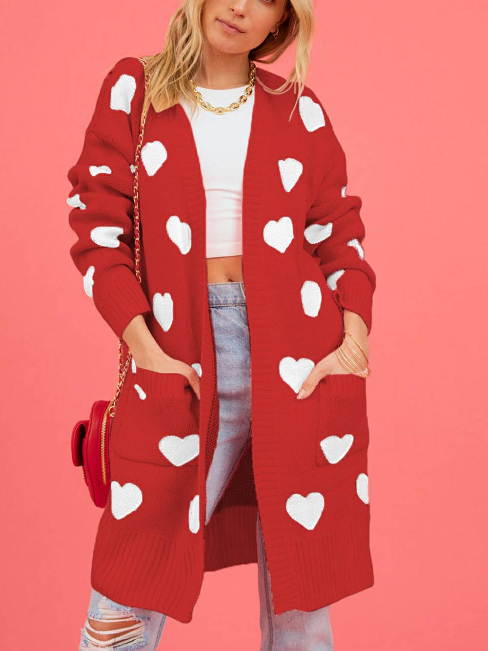 Heart Knit Cardigan