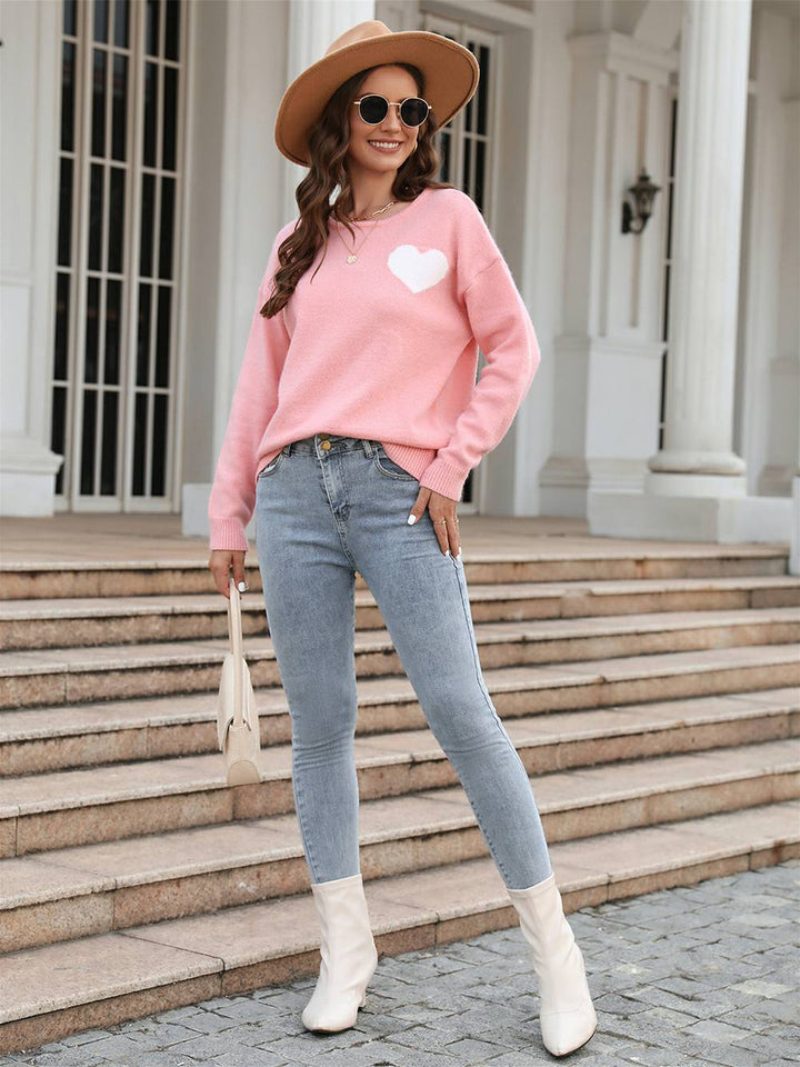 Love on Pulse  Knit Pullover Sweater