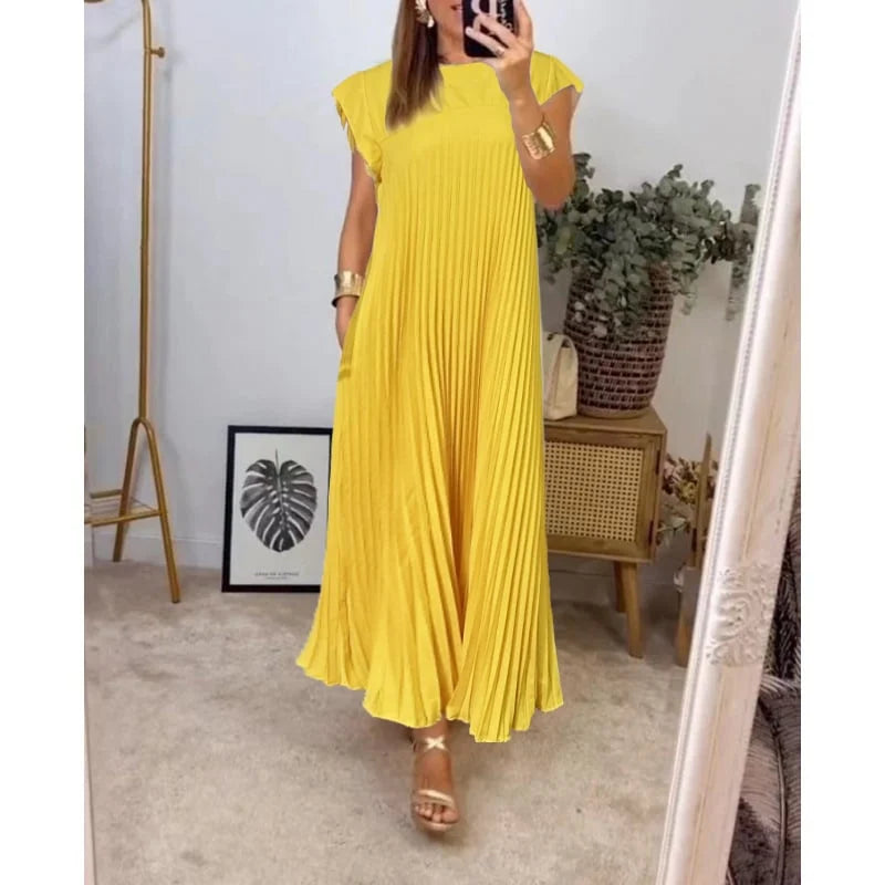 Ophelia - Pleated Maxi Dress