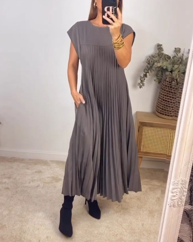 Ophelia - Pleated Maxi Dress