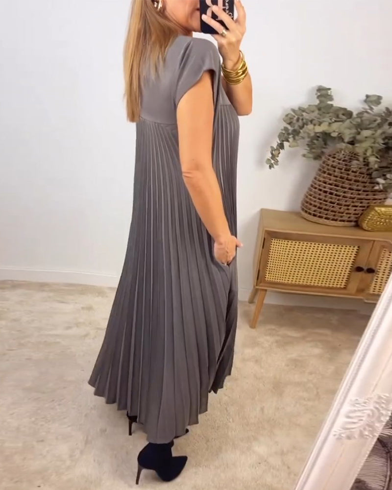 Ophelia - Pleated Maxi Dress