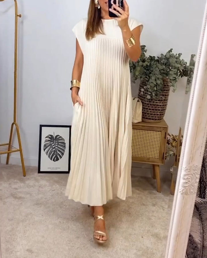 Ophelia - Pleated Maxi Dress