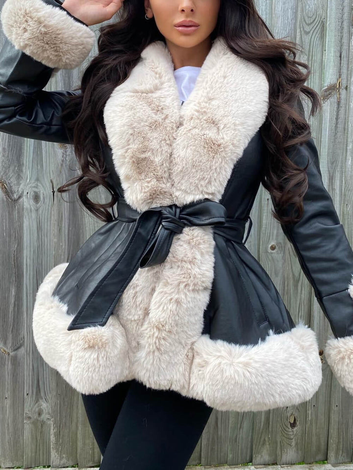 Freya Belted Fur Coat