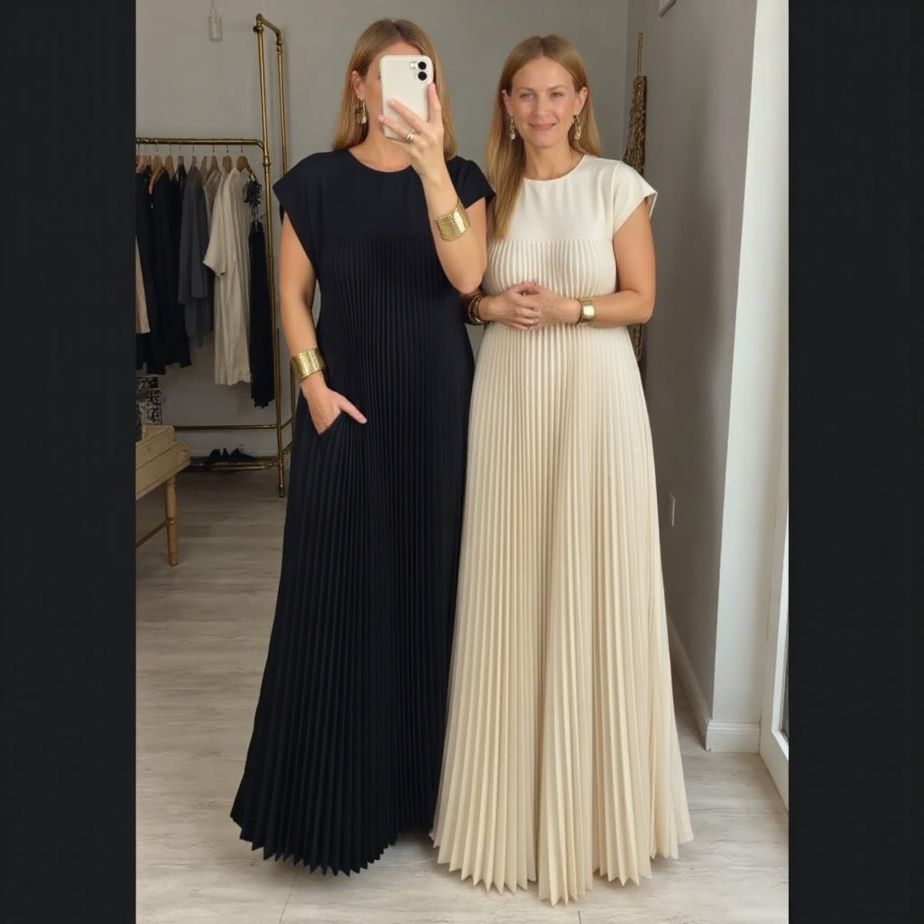 Ophelia - Pleated Maxi Dress