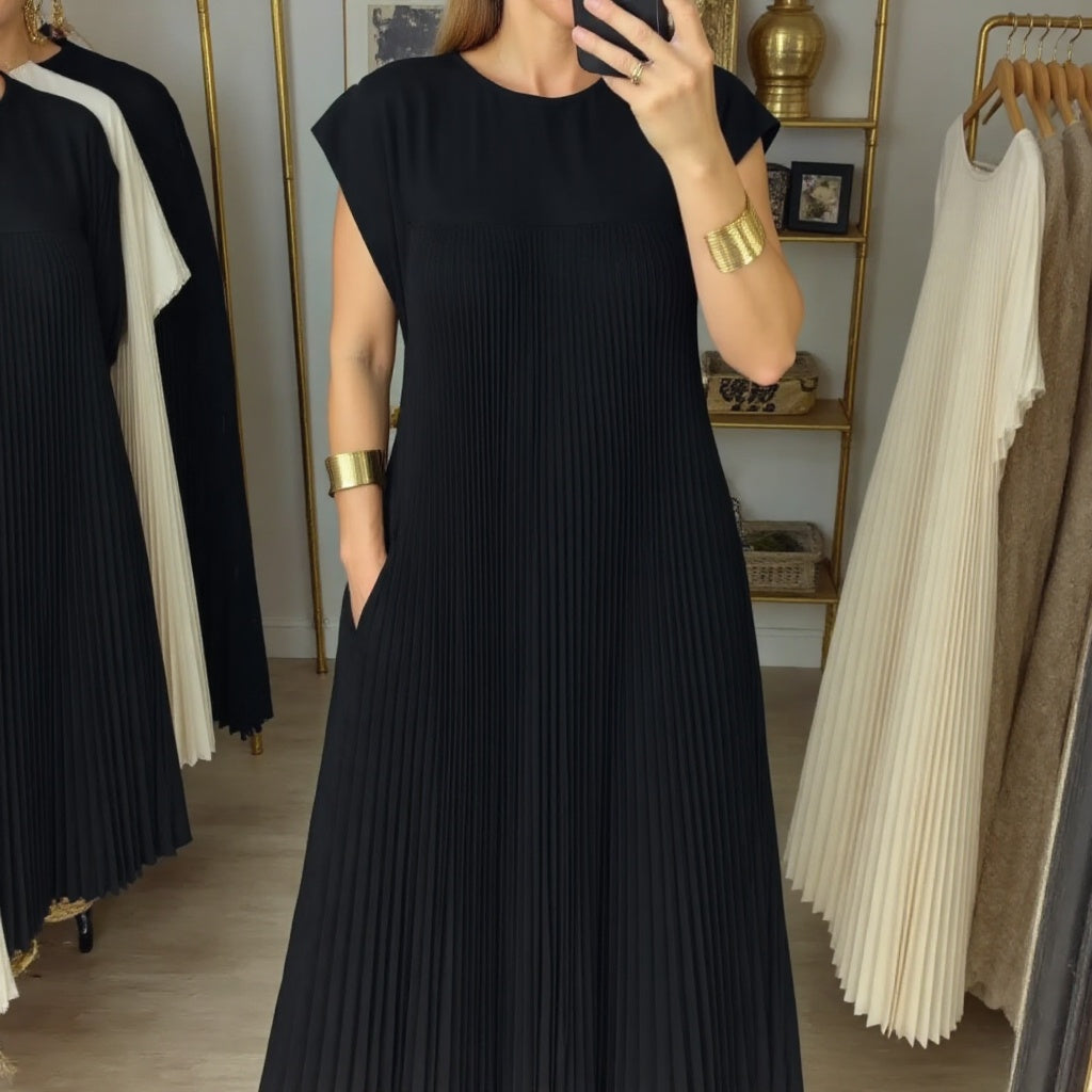 Ophelia - Pleated Maxi Dress